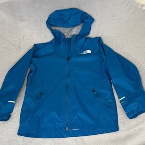 The North Face Blue and Gray Rain Jacket